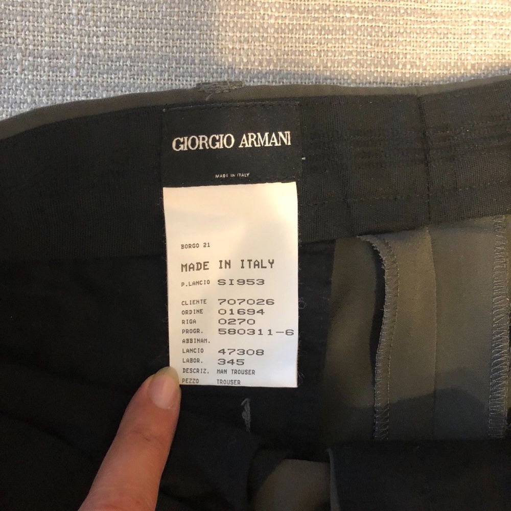 GIORGIO ARMANI Black Label men's pants size 34